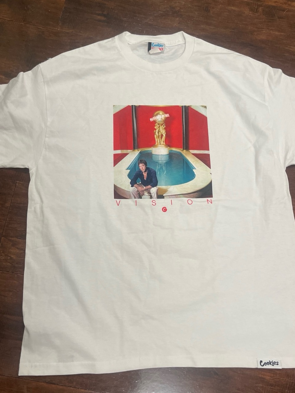 Cookies White 'Vision' Graphic Short Sleeve Tee